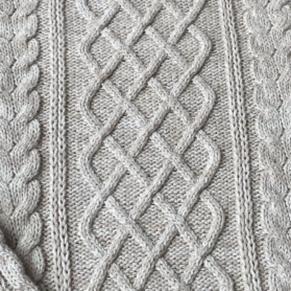 Gap cable knit sweater 100% cotton xs womens cream tan - Picture 2 of 5